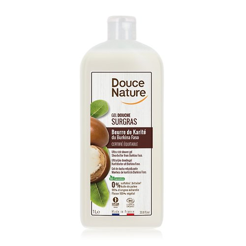 Douce Nature地恩 法國有機洗沐/有機保養用品 Douce Nature地恩 乳木果油沐浴乳 1L