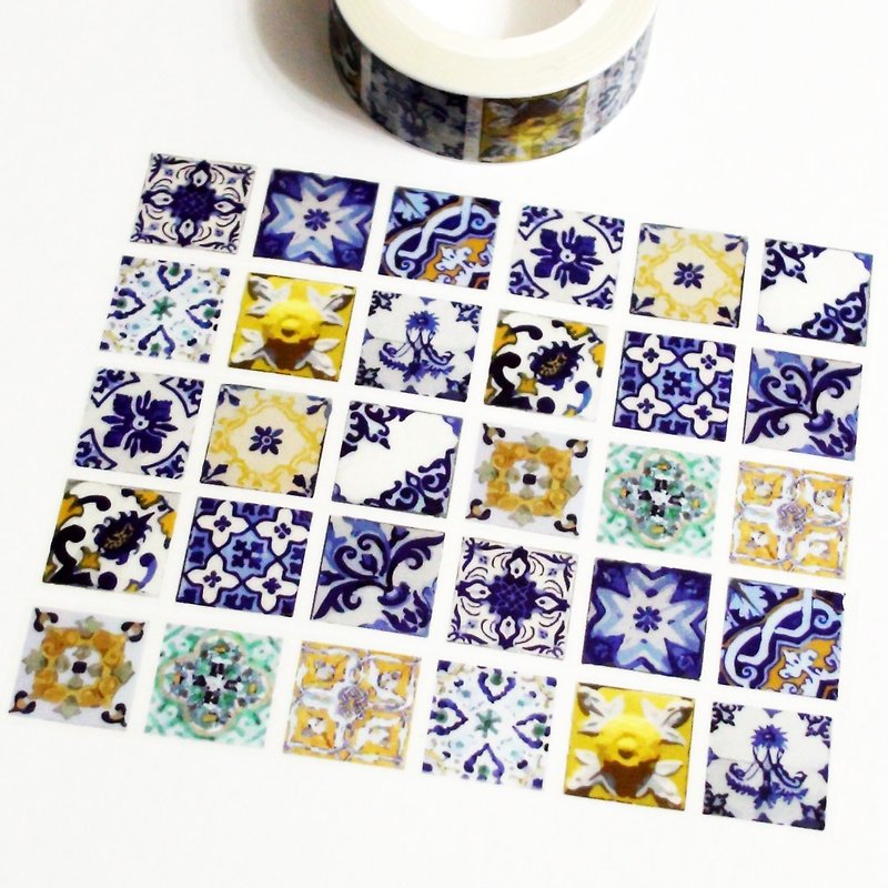 Masking Tape Portuguese Tiles - Washi Tape - Paper 