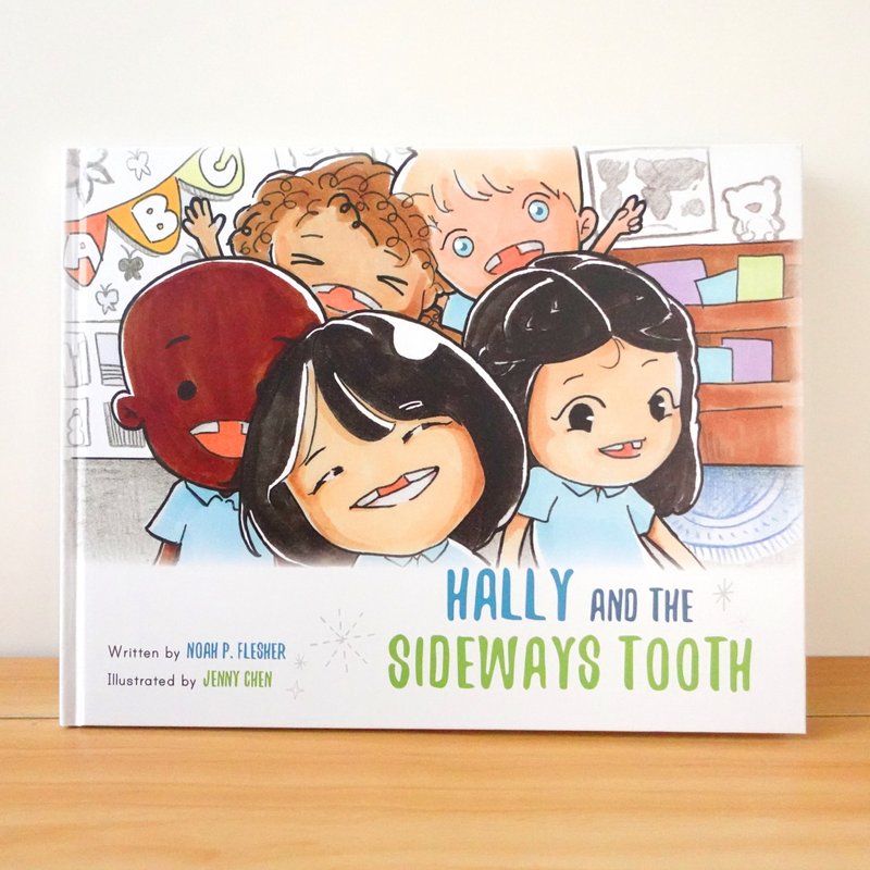 Hally and the Sideways Tooth original children's picture book [autographed by the author] - Indie Press - Paper Multicolor