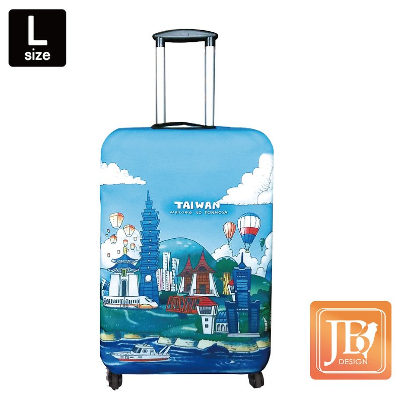 Colorful suitcase cover-Taiwan sky-L - Luggage & Luggage Covers - Other Materials 