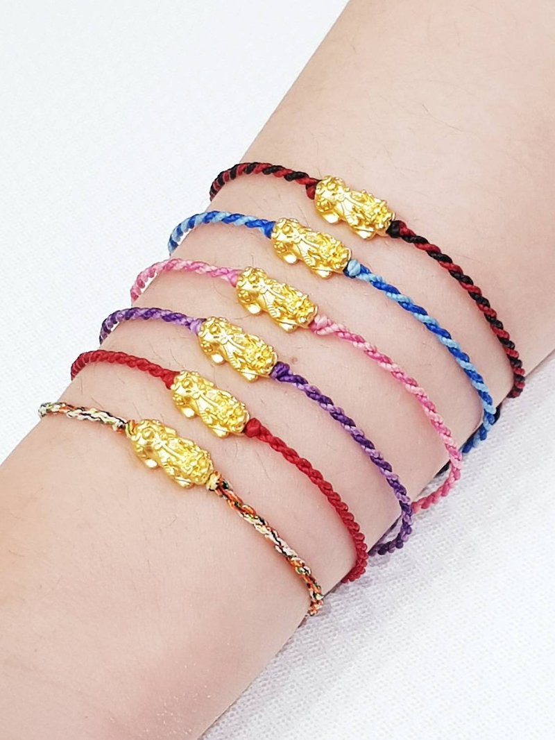 Lucky Mini 0.02 Money Little Pixiu - Harem Gold Ornaments - Fortune and Fortune Performance - Bracelets - 24K Gold Gold