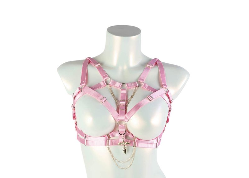 Dragon Harness Top Pink - 其他 - 其他材質 粉紅色