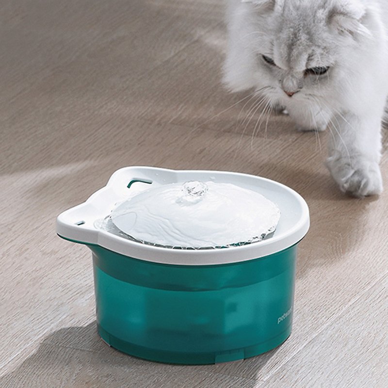 其他材質 寵物碗/碗架/自動餵食器 綠色 - PETWANT MINI寵物循環活水機 W3-N