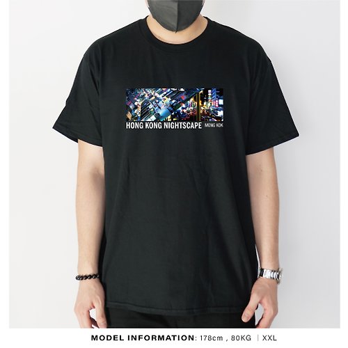 WATER BIRD 旺角夜景 -自家設計印刷T-Shirt