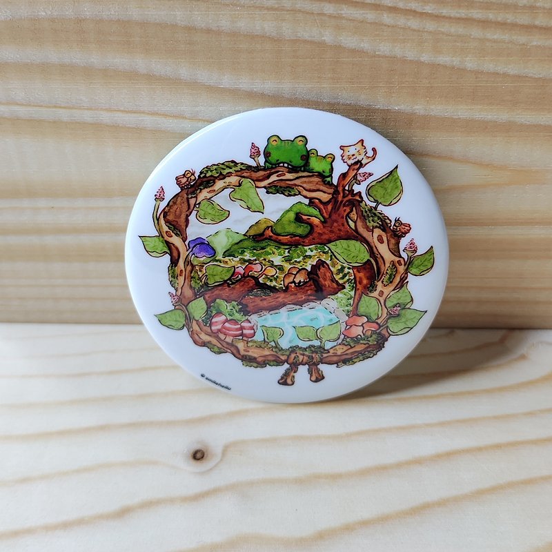 Pin/Pin/Emblem Joy in the Forest - Badges & Pins - Other Materials Multicolor