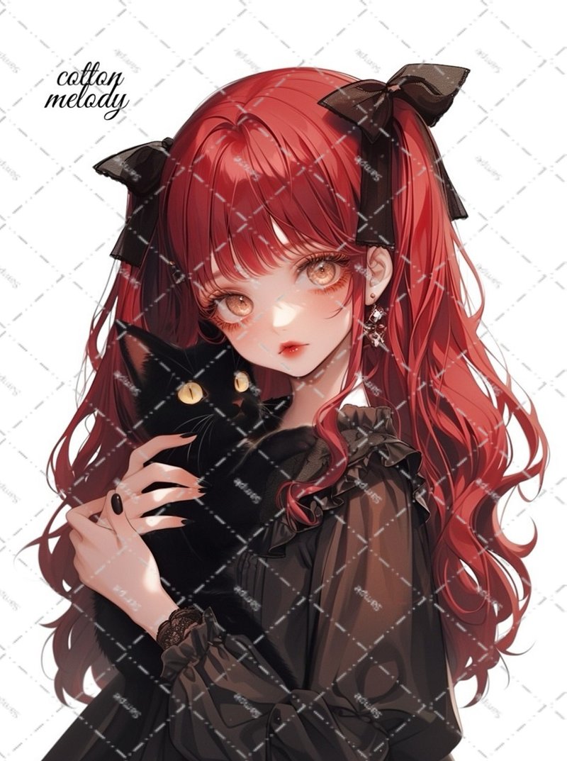 original sticker no.2317 character sticker original sticker original character sticker decorative sticker cotton melody - สติกเกอร์ - กระดาษ 