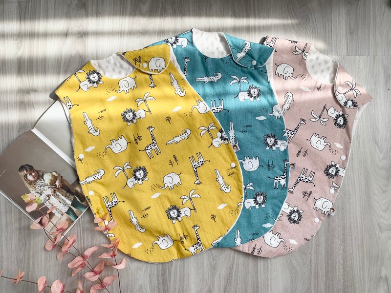 可愛塗鴉動物防踢被 防踢背心 彌月禮 - 其他 - 棉．麻 