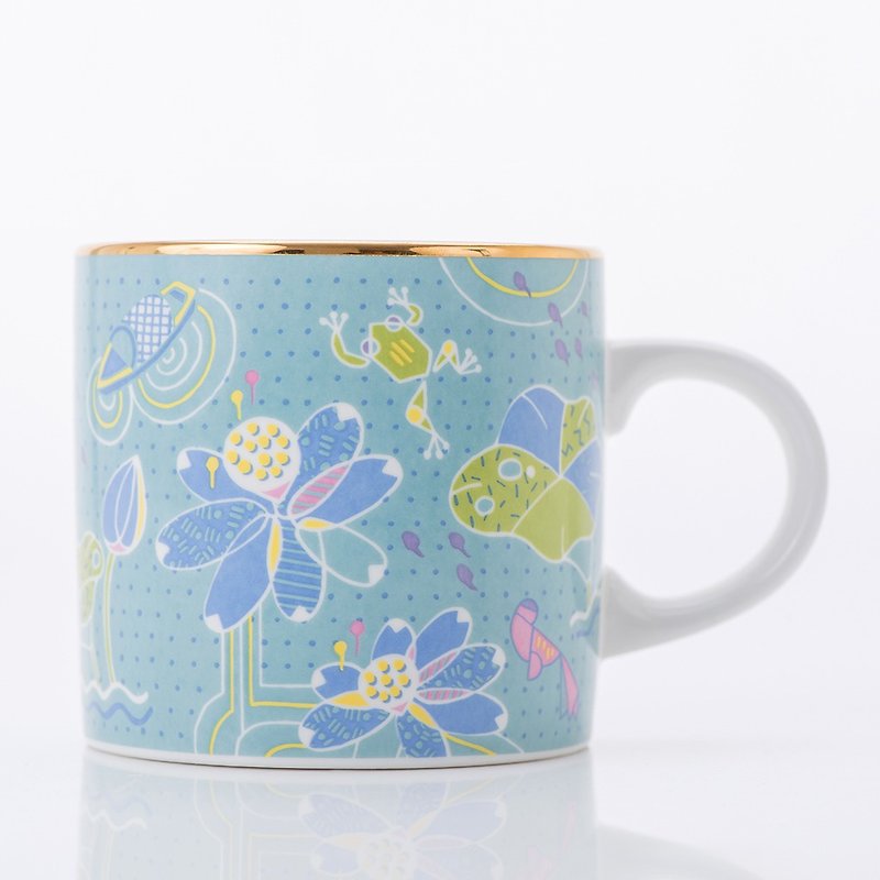 Oriental Memphis Series Mug-Lotus - Mugs - Porcelain Multicolor