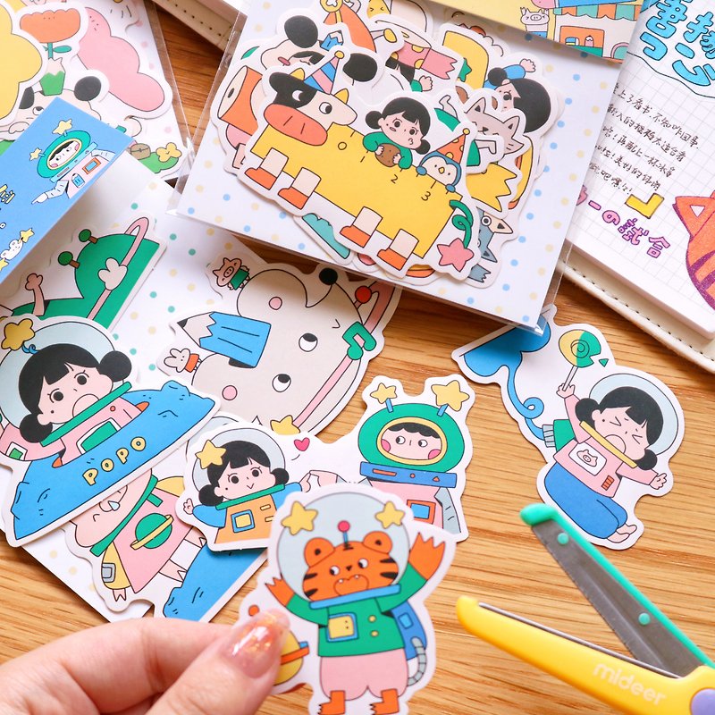Bubble's Paper-cut World Series Sticker Pack - สติกเกอร์ - กระดาษ 