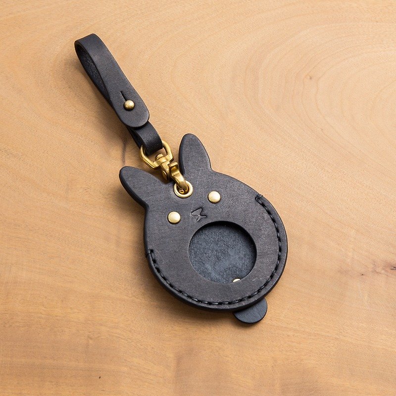 Gogoro key holster (ink black-rabbit) - Keychains - Genuine Leather Black