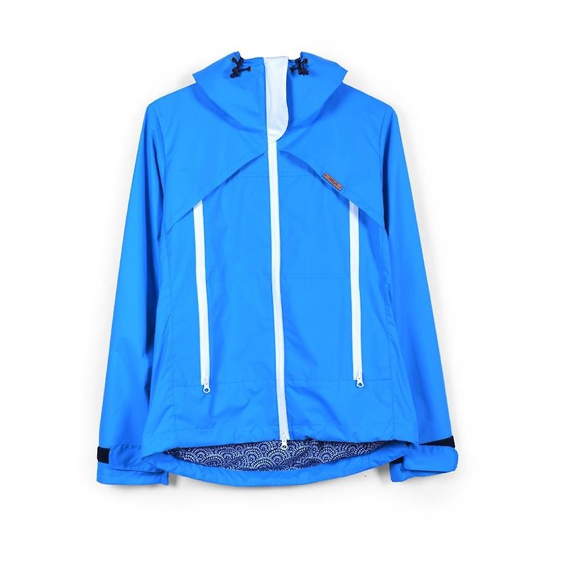 oqLiq - Thread - Hillside windbreaker - เสื้อสูท/เสื้อคลุมยาว - วัสดุกันนำ้ สีน้ำเงิน