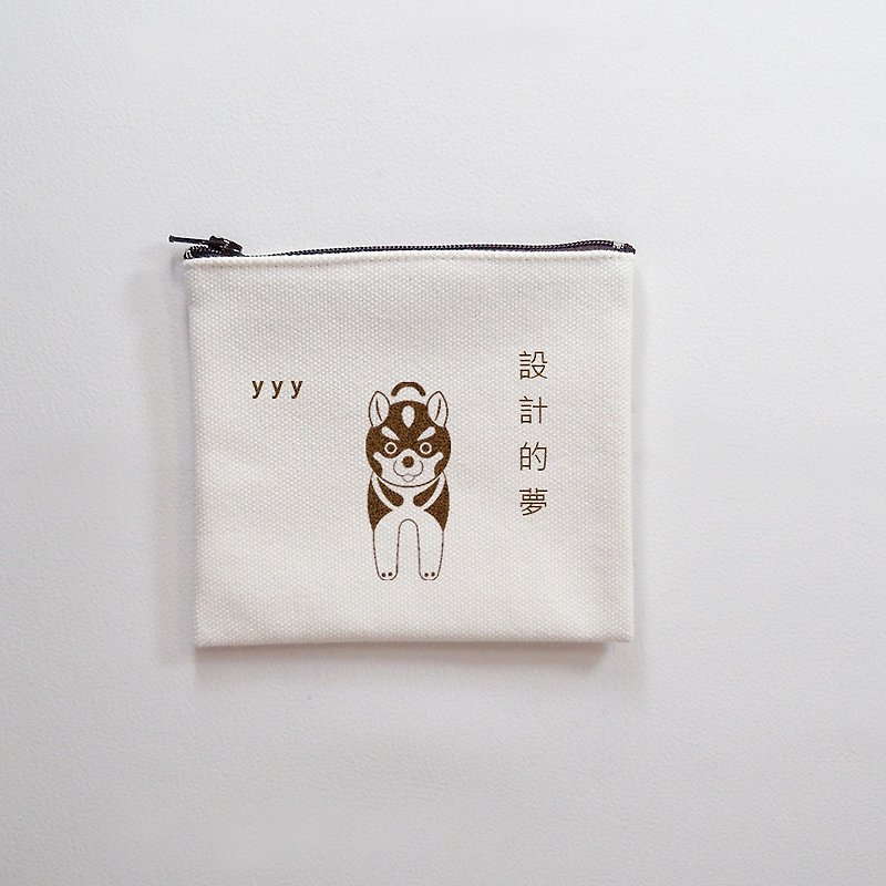 Ranger pet purse canvas bag customized customer word - กระเป๋าใส่เหรียญ - ผ้าฝ้าย/ผ้าลินิน 