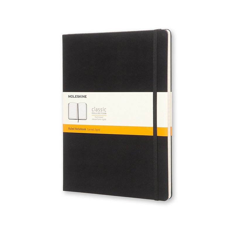_勿上架_MOLESKINE 經典黑色硬殼筆記本 XL 橫線 - 燙金服務 - 筆記本/手帳 - 紙 黑色