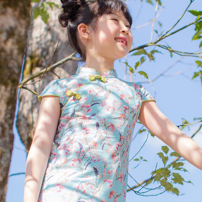 兒童旗袍 古風 四季款 邂逅春天 - 旗袍/改良式旗袍 - 棉．麻 