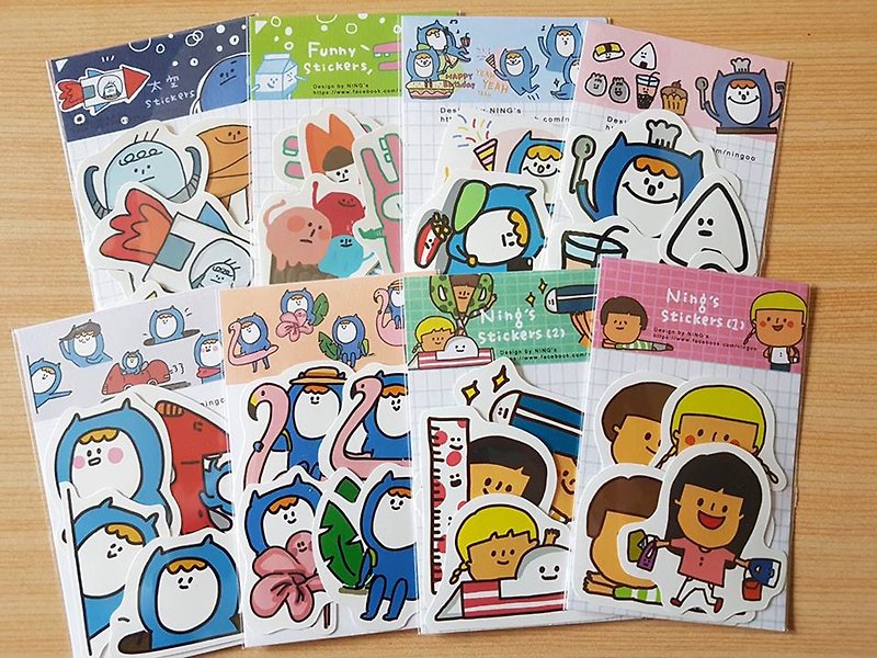 Buy together, sticker package (8 in) - Stickers - Paper 