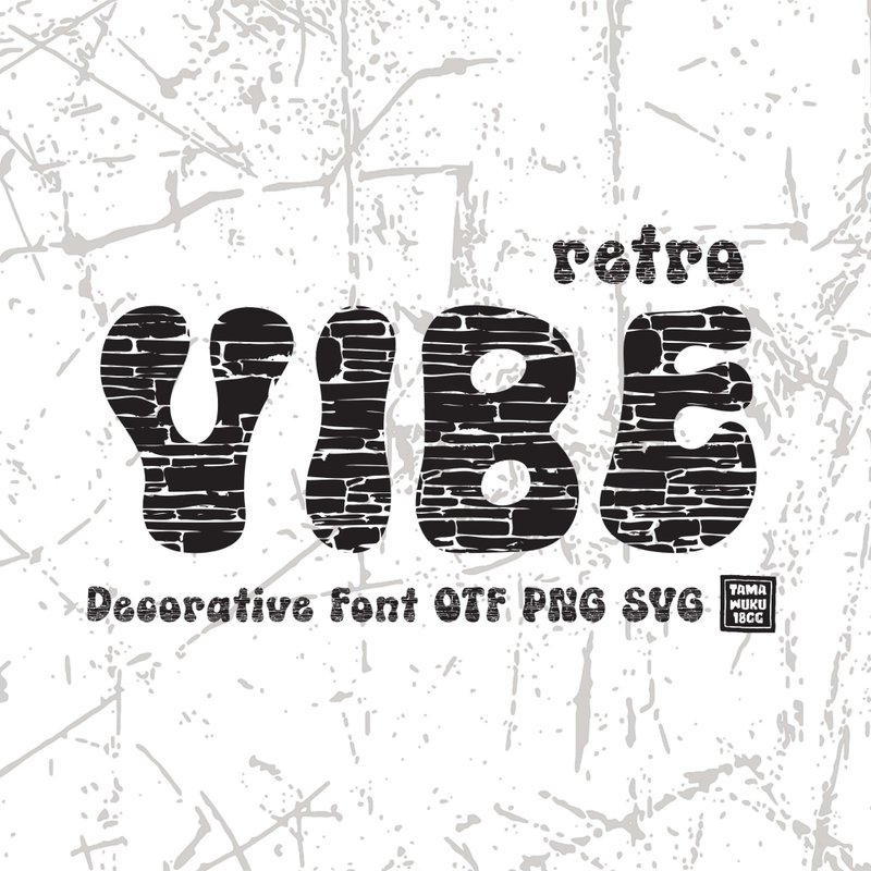 Retro Vibe OTF PNG SVG - 字體設計 - 其他材質 