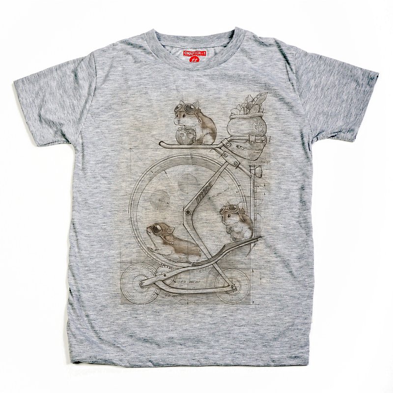 Hamster in cart Chapter One T-shirt - Men's T-Shirts & Tops - Cotton & Hemp White