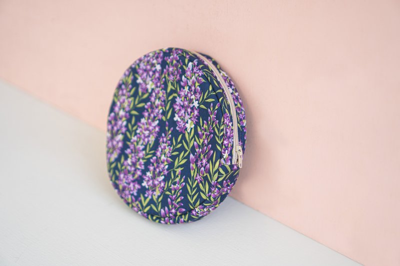 可愛禮物  餅乾包  紫藤花 - 手提包/手提袋 - 棉．麻 多色