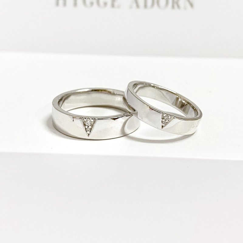 Little Lucky_Pair of rings | 14K, 9K, 925 sterling silver - แหวนคู่ - เครื่องประดับ 