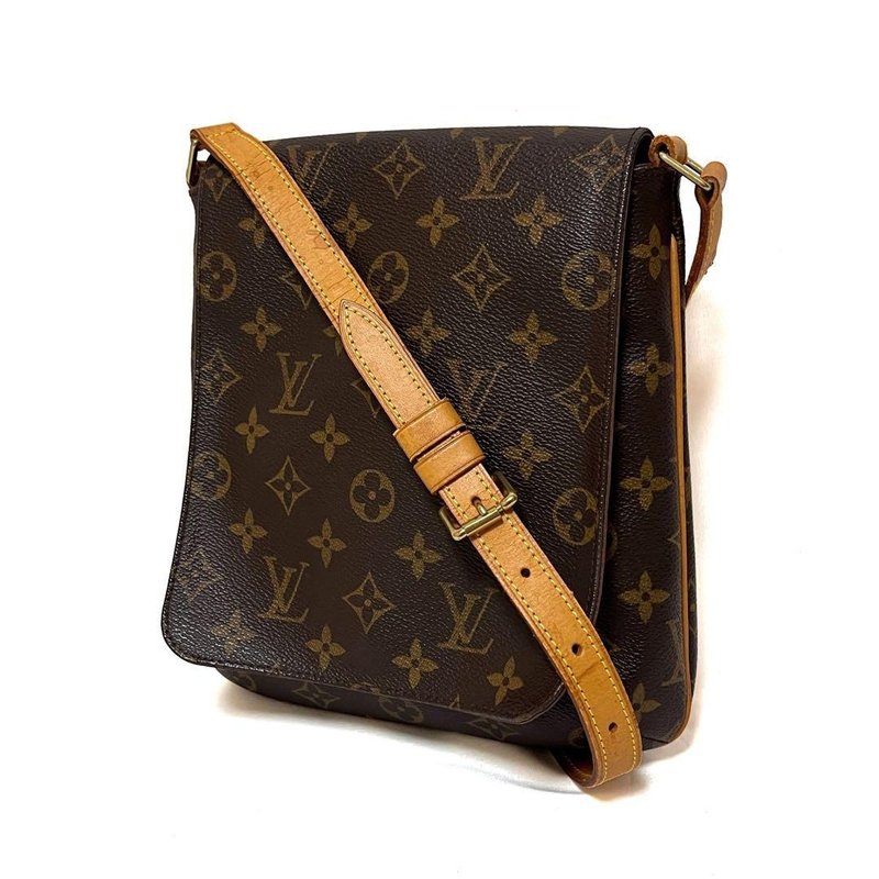 Authentic Louis Vuitton Musette Salsa Short Shoulder Bag Monogram M51258 Pre-owned - กระเป๋าแมสเซนเจอร์ - วัสดุอื่นๆ 