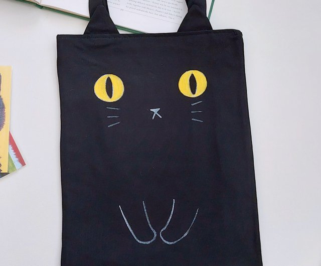 Mysterious Black Cat' Tote Bag