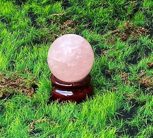 Rainbow Crystal 有球必應 愛情之石-天然彩粉晶球 旺姻緣 旺人緣 快速出貨