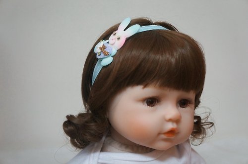 Avondream 手創小舖 G4-寶寶兒童幼兒嬰兒髮帶-髮箍髮圈彈性髮帶類 兔子