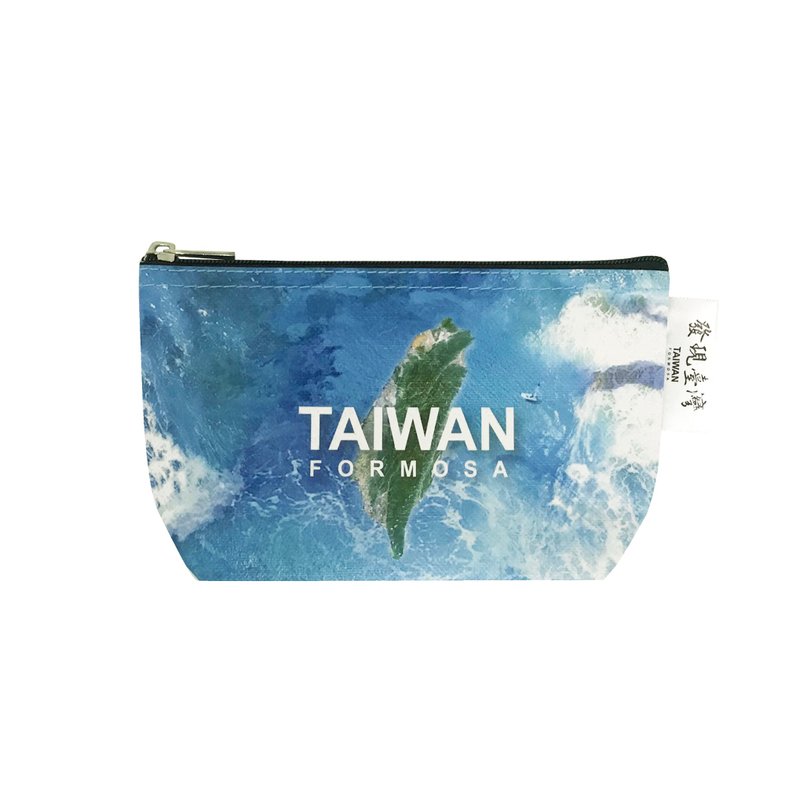 Sunny Bag-Discover Taiwan-Cosmetic Bag - กระเป๋าใส่เหรียญ - วัสดุอื่นๆ สีน้ำเงิน