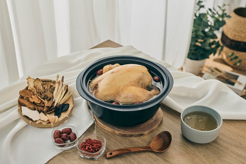十全養生雞湯(全雞) - 料理包/調理包 - 其他材質 白色