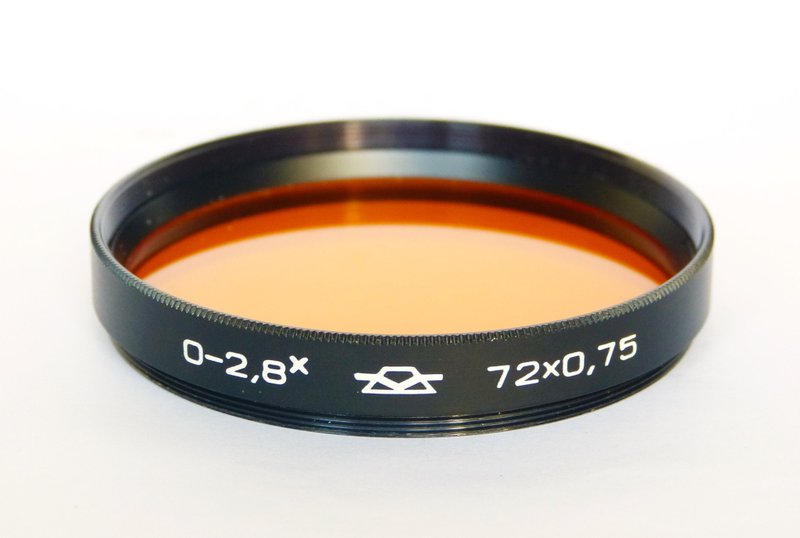 O-2.8x O-2,8x 72mm orange lens filter 72x0.75 USSR KMZ - 相機/拍立得/底片相機 - 其他材質 橘色