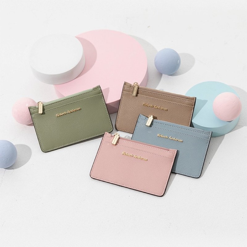 【Kinloch Anderson】Enid Zipper Card Holder-Multiple colors to choose from - Wallets - Other Materials Multicolor