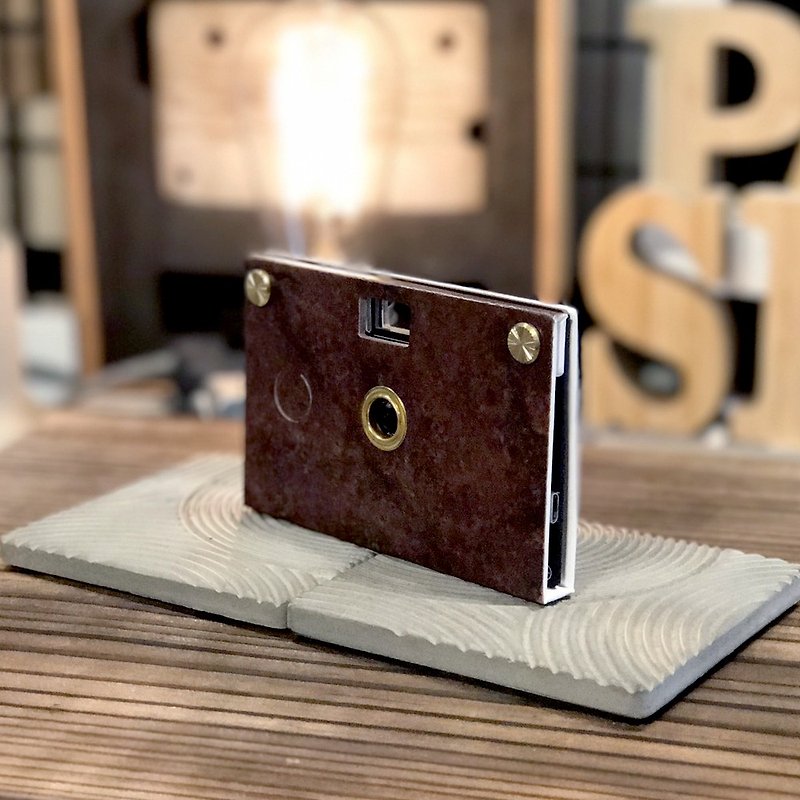 Paper Shoot paper camera,《Stone Pattern》Rust - Cameras - Paper Brown