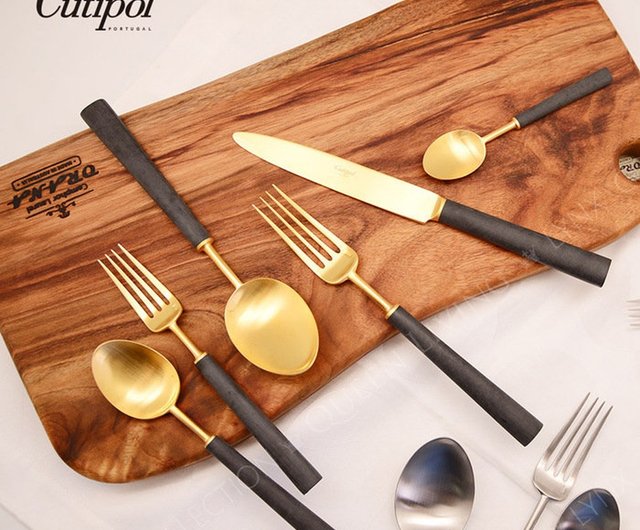 Cutipol EBONY GOLD Cutlery Set – Bright Kitchen