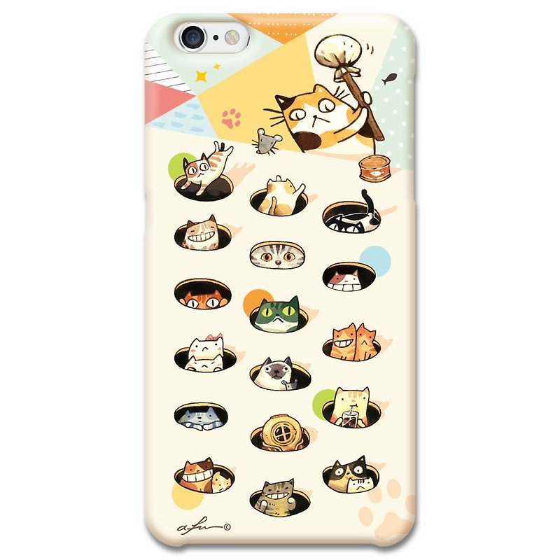 (Spot) afu illustration mobile phone case-iPhone6 plus/ 6s plus-cat daily - Phone Cases - Plastic Yellow