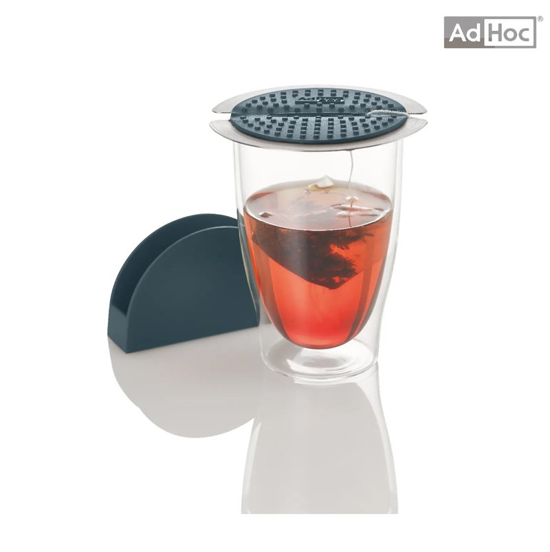 【303select】德國AdHoc | 多用途茶包杯蓋組(含座) - 茶壺/茶杯/茶具 - 矽膠 