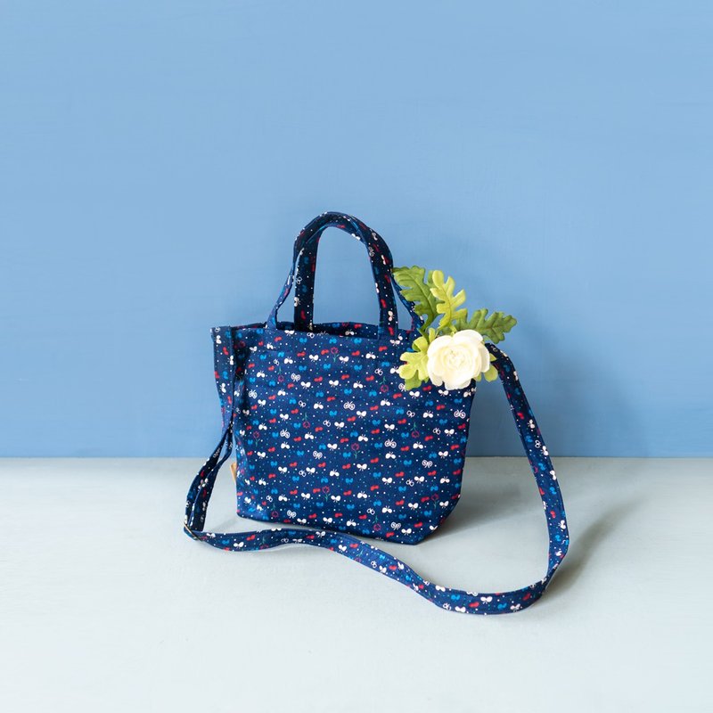 Sold Out | Indigo Pleasant Tote Bag. Limited Japanese Cloth. Portable Shoulder. Dual Purpose. Small Crossbody Bag - Handbags & Totes - Cotton & Hemp Blue