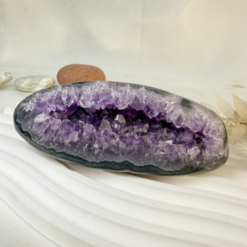 アメジスト置物 金運・集気・高磁場 – 財袋型アメジストドーム置物 - ショップ heiditw