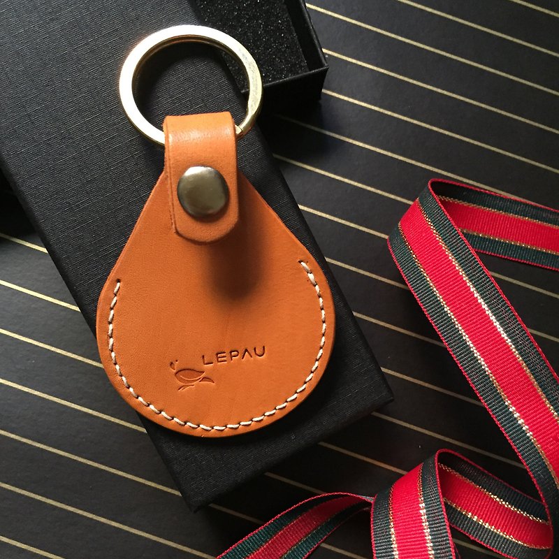 LEATHER KEY CHAIN - Keychains - Genuine Leather Red