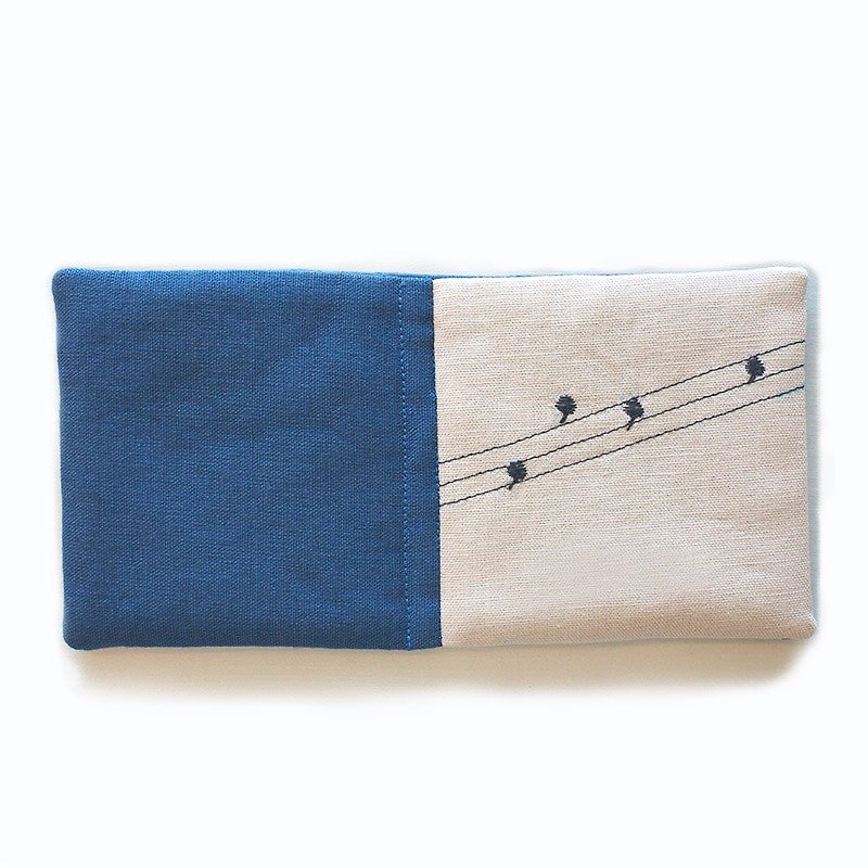 [Chat] coaster poles and the Sparrow (a set of three) - Coasters - Cotton & Hemp Blue