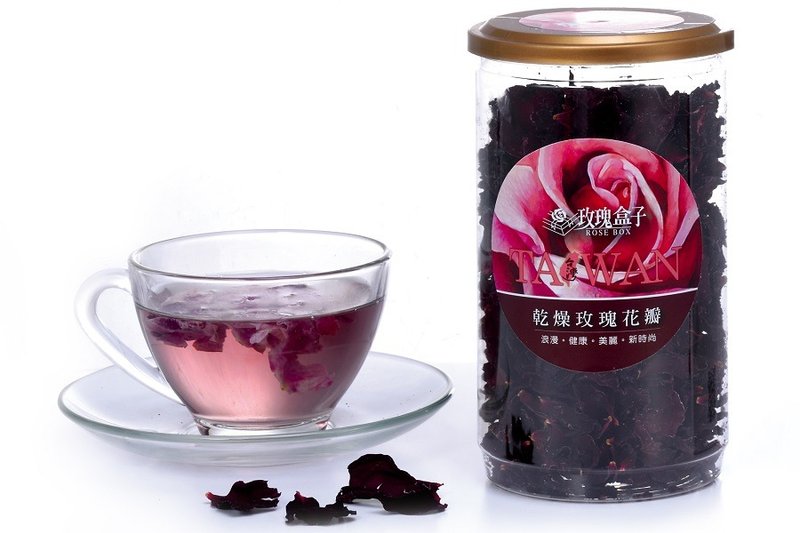 乾燥玫瑰花瓣(2022/08/06到期) - 茶葉/茶包/水果茶 - 新鮮食材 紅色