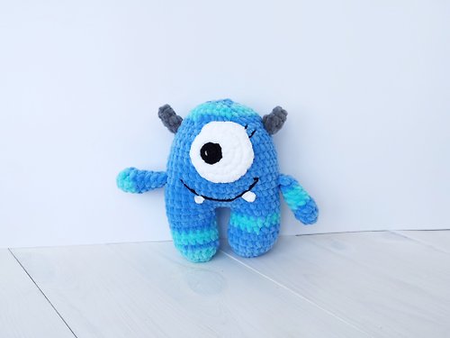 Innagurumi Blue monster plush, Baby alien, stuffed softy monster, Kids toy