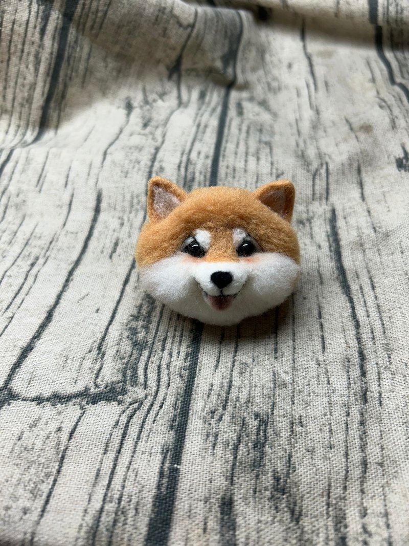 Shiba Inu wool felt keychain, limited to 1 piece, no replacement when sold out - ที่ห้อยกุญแจ - ขนแกะ 