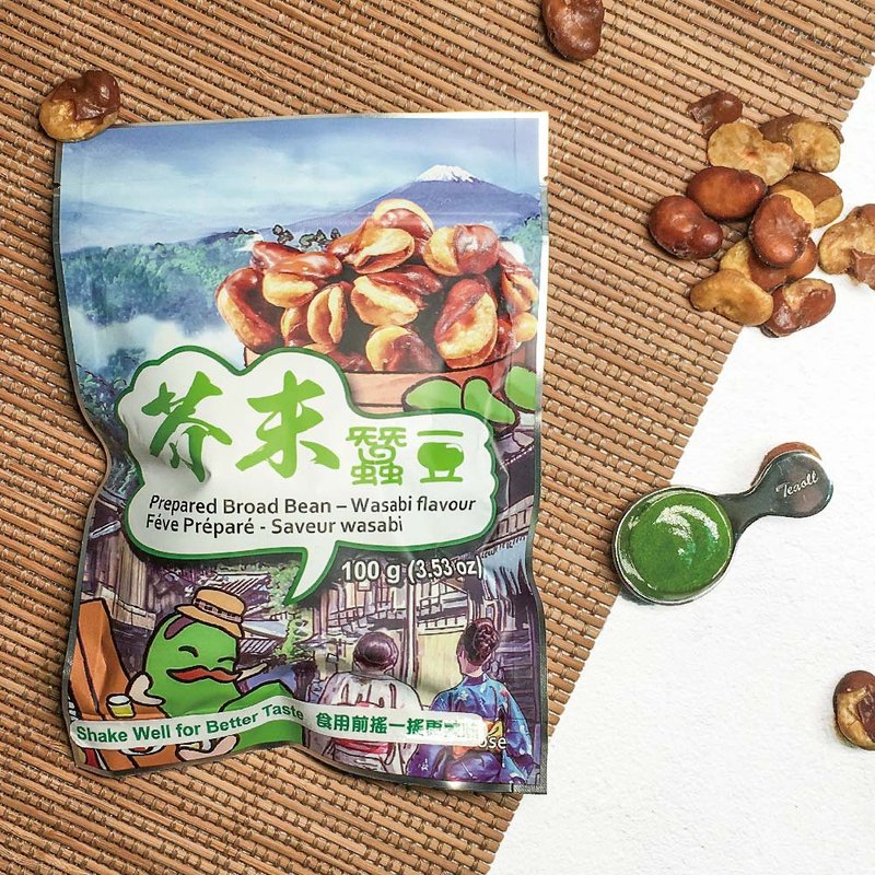 【永禎】風味蠶豆 - 芥末口味/ 台式經典/ 鹹香夠味 - 其他 - 其他材質 綠色