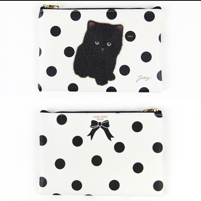 Jetoy, Sweet Cat Second Generation Lightweight Package @Bebe J1707512 - Toiletry Bags & Pouches - Other Materials White