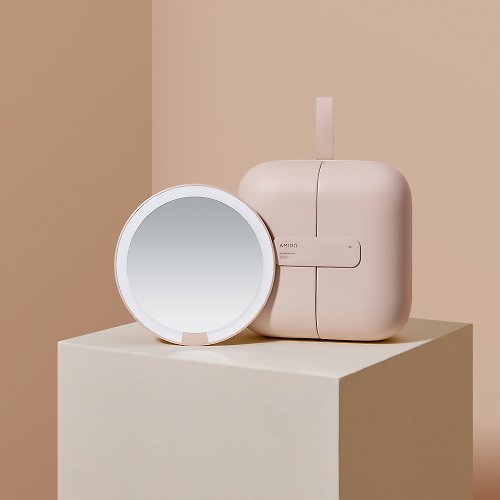 AMIRO 官方旗艦店 AMIRO覓光 Cube S 行動LED磁吸美妝鏡折疊收納化妝箱