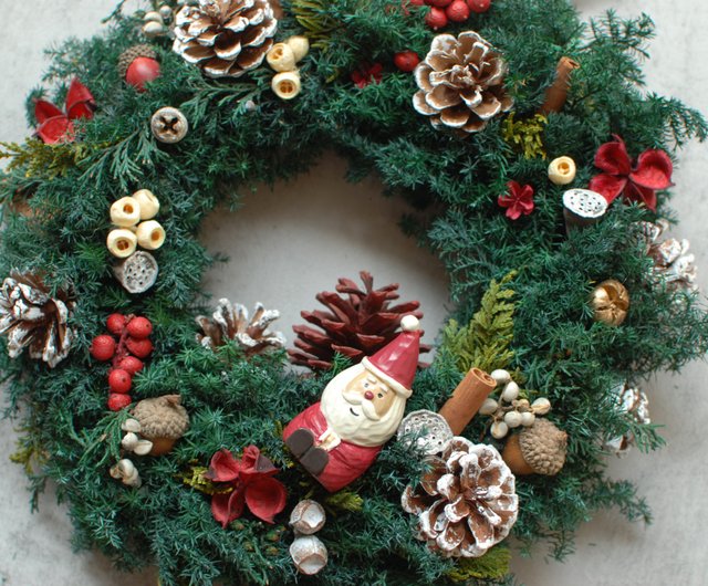 永遠の杉のクリスマスリース - ショップ mellowartstudio ドライ