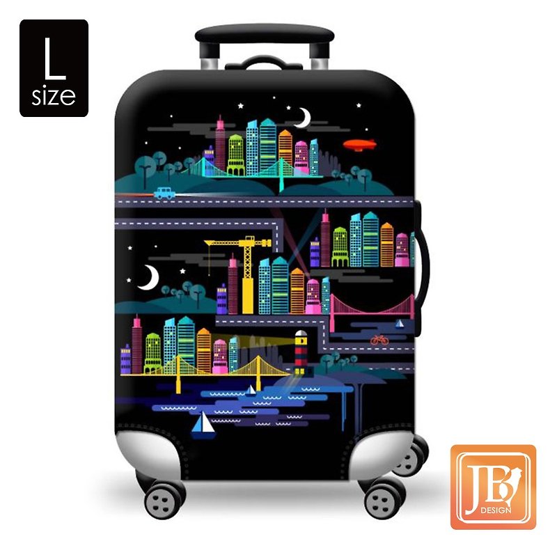 LittleChili Luggage Cover-Star City L - Luggage & Luggage Covers - Other Materials 