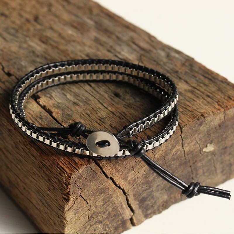 Dream Weaver - Leather bracelet - Black - Bracelets - Genuine Leather 