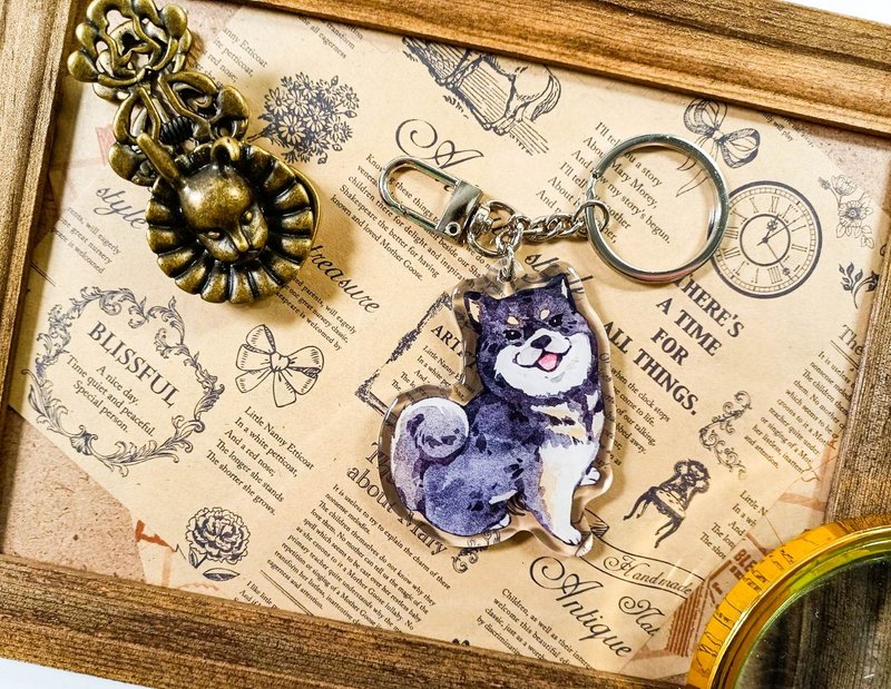 KR519可愛吊飾cute pendant_柴犬Shiba Inu.N - 鑰匙圈/鑰匙包 - 塑膠 多色