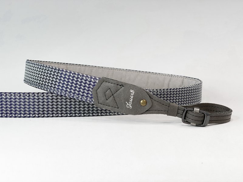 2.5 Stress relief strap-Chenguang-customized satin cloth-low-key texture - Lanyards & Straps - Cotton & Hemp Blue